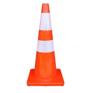 Cono de señalización naranja de 90 cm