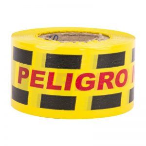Cinta peligro amarilla negra