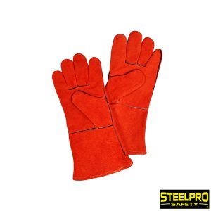 Guante soldador carnaza naranja