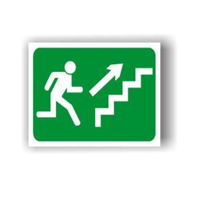 Letrero acrílico "escalera hacia arriba"