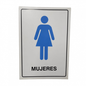 Aviso en acrílico "Mujeres 33*23"