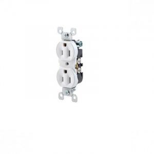 Toma Doble Leviton P/T Blanco Origi C/T